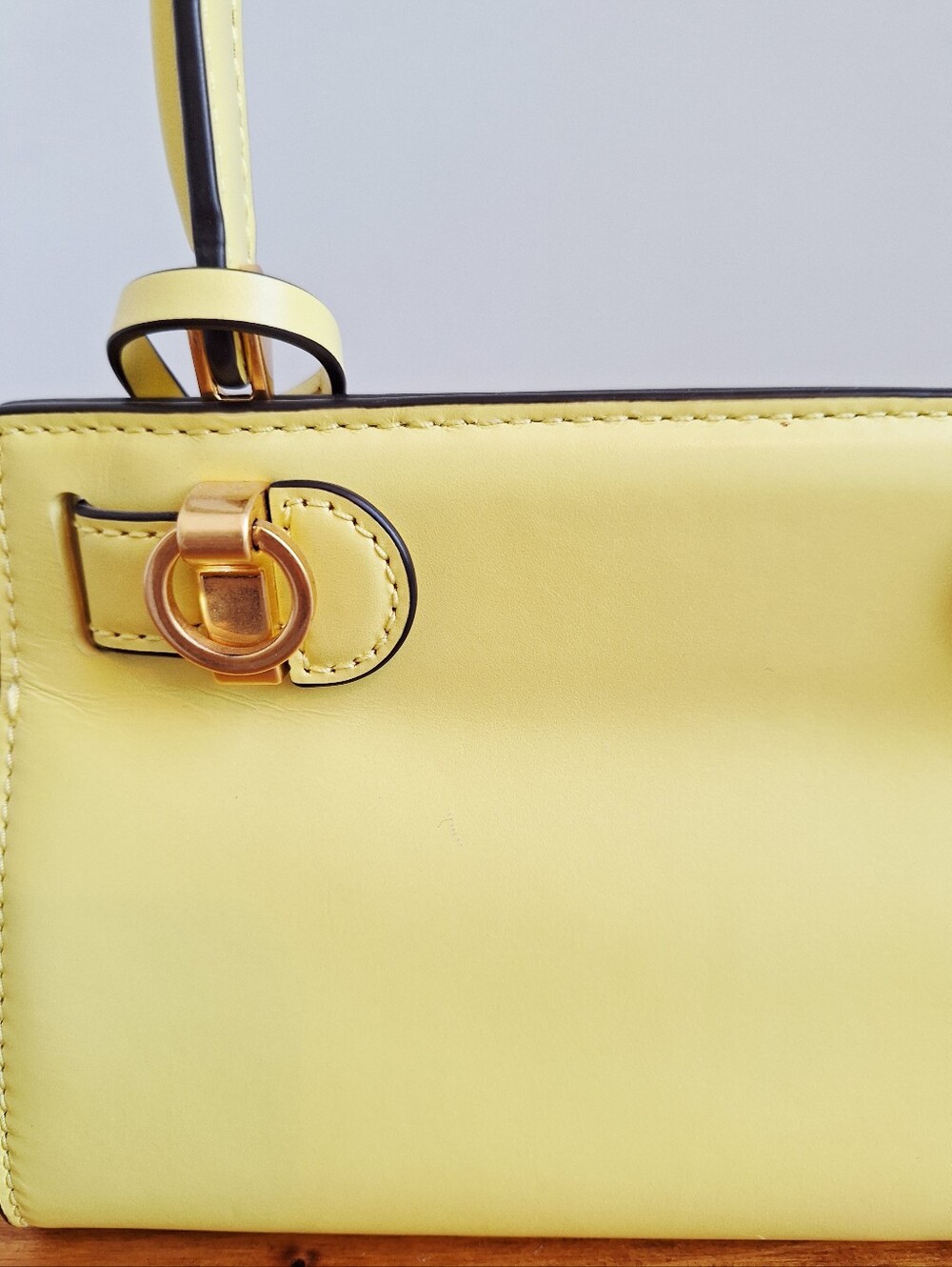Tory Burch Lee Radziwill Petite Mini Bag - Butter Yellow - Picture 10 of 11